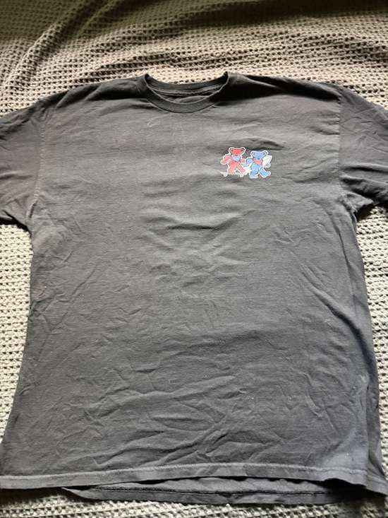 Grateful Dead Other - Grateful Dead Black Tee with Red & Blue Dancing Bears